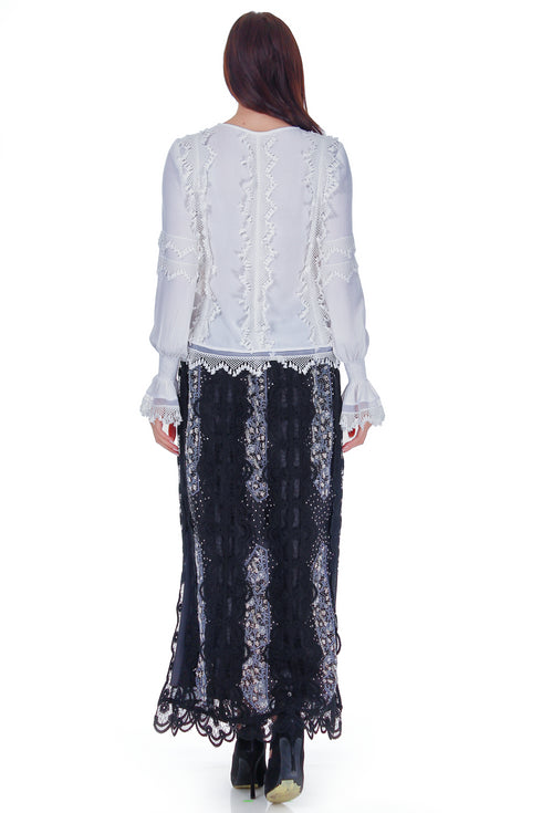 Bluza vascoza cu broderie RM-6